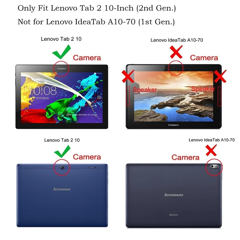 Планшеты защитный кожаный чехол для lenovo Tab 2 A10-30 A10-70 A10-70F A10-70L X30F 10,1 крышка защитный чехол с функцией умного сна Wake Up Функция