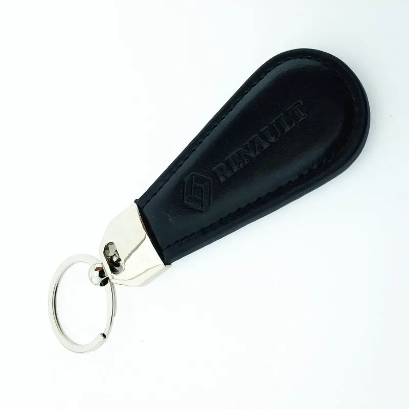 1 шт. автомобильный кожаный ремень хромированный брелок с логотипом для Renault Megane 2