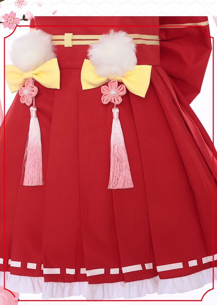 Карточка Captor Sakura Tomoyo Daidouji Kinomoto платье кимоно Хэллоуин Косплей Костюм Униформа S M