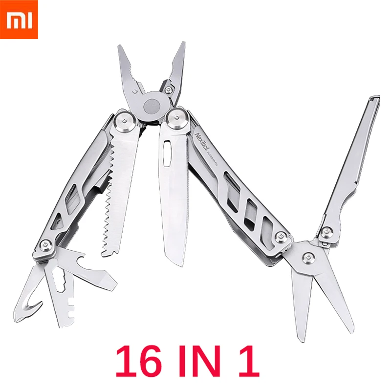 Xiaomi NEXTOOL 16в1 Многофункциональный складной нож открывалка для бутылок Отвертка/плоскогубцы из нержавеющей стали армейские ножи Охота Кемпинг