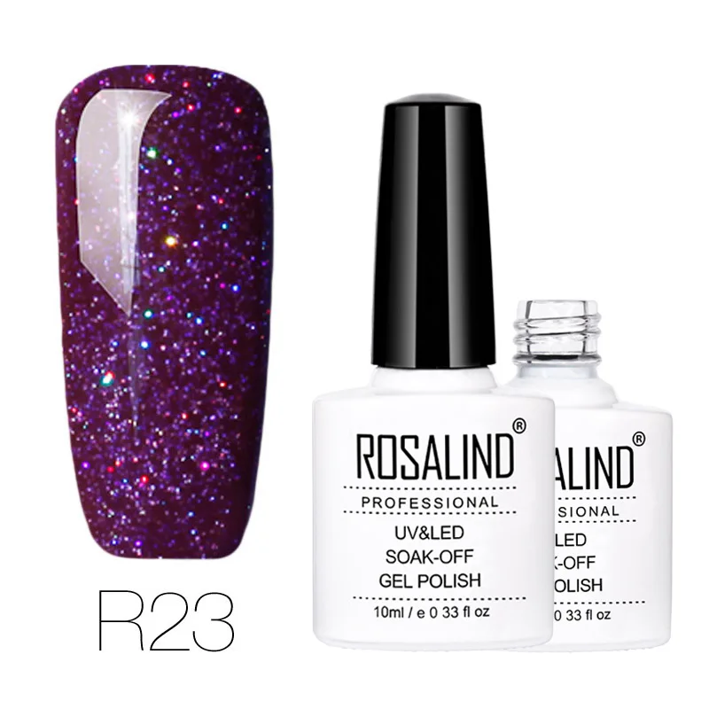 R23 ROSALIND Гель-лак 1 шт. УФ-лак для ногтей Nagellak полуперманентный впитывающий Гель-лак для маникюра Гибридный Гвоздь Грунтовка Гель-лак для ногтей - Цвет: R23