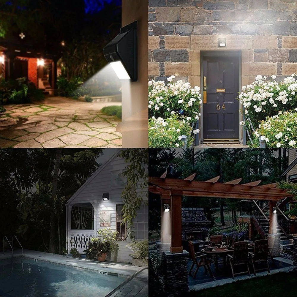 

LED Solar Light Waterproof Garden Light Motion Sensor Solar Energy Powered Wall Lamp Luminaria Outdoor Lighting Street Lamp #30
