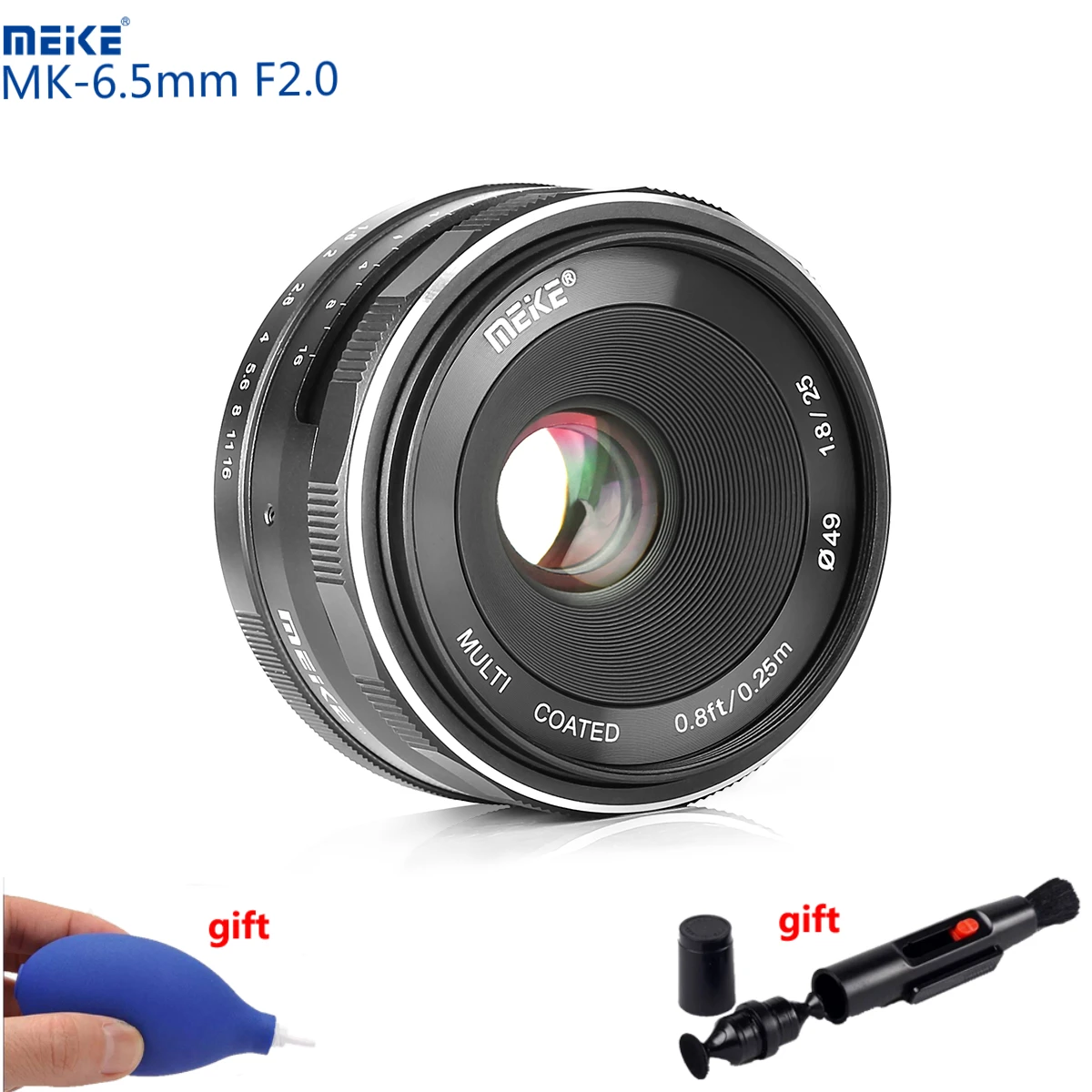 Объектив Meike для камеры 6 5 мм F2.0 ультра-широкий объектив рыбий глаз EOS NEX FX NIKON M4/3
