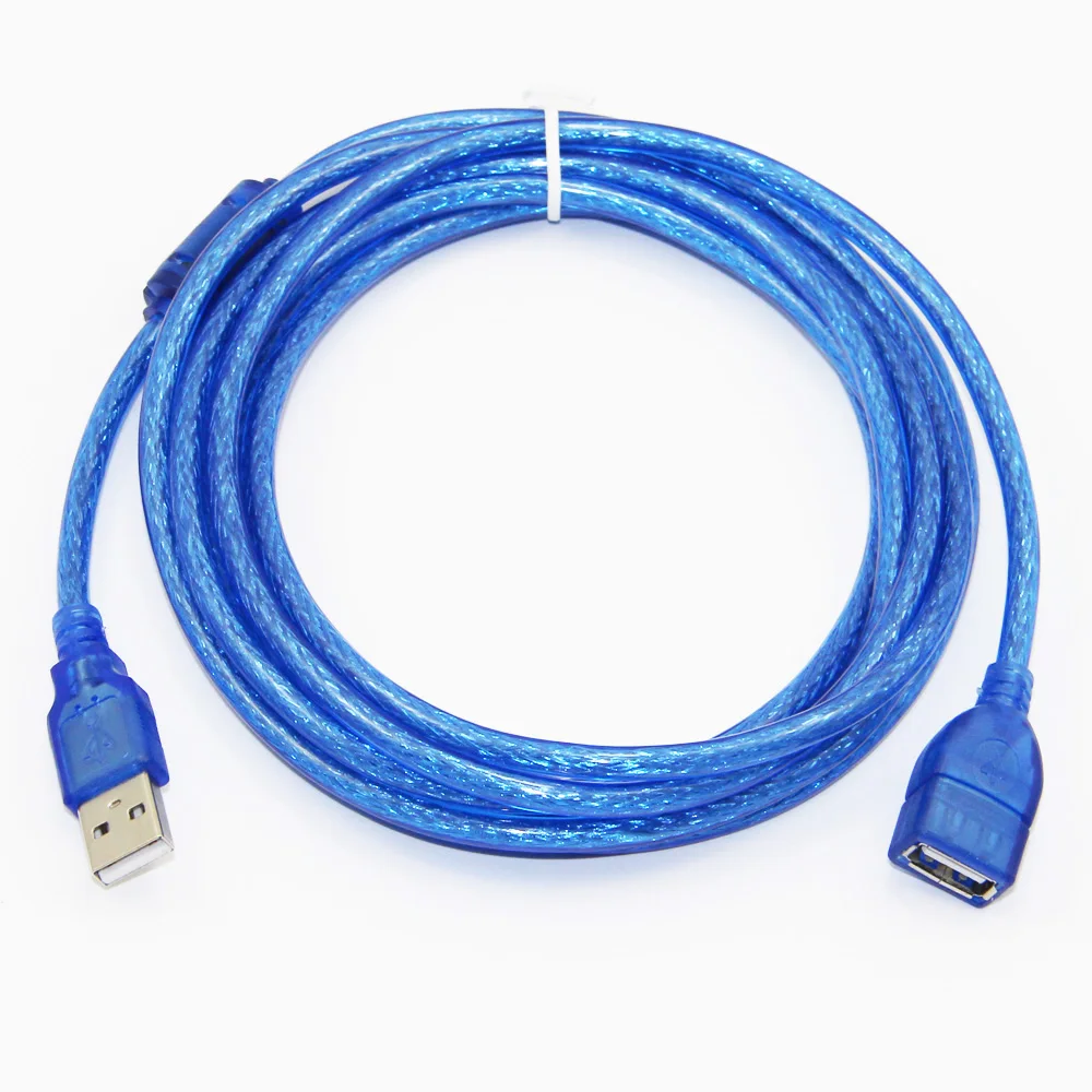 Bochara USB 2 0 Удлинительный кабель штекер гнездо M/F двойное экранирование (фольга +
