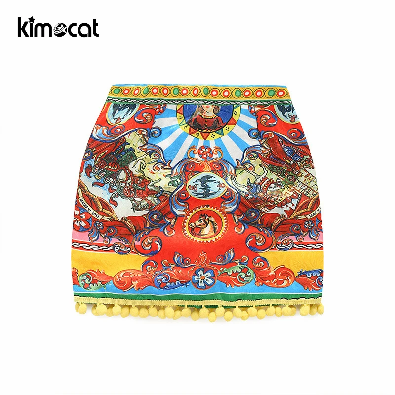 Kimocat летняя одежда для маленьких девочек детская милые комплекты хлопковая