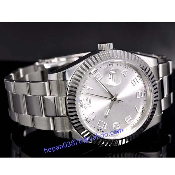 Часы Parnis 40 мм с белым циферблатом светящиеся Автоматические Мужские часы