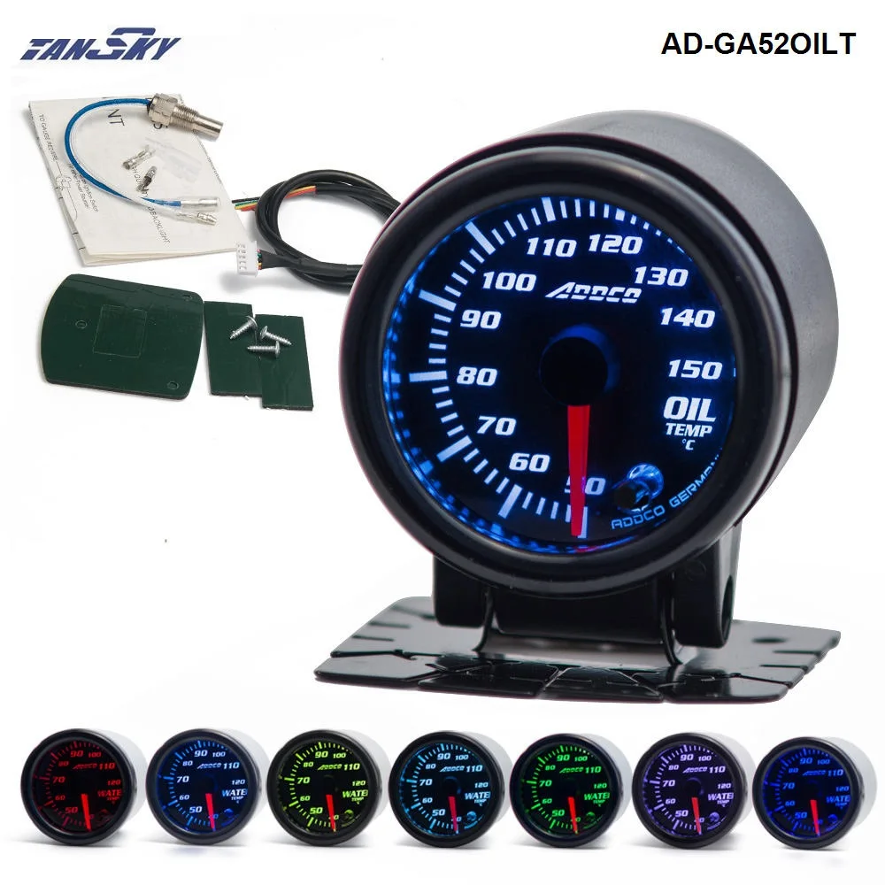 " /52 мм 7 цветов светодиодный автомобильный PSI Turbo Boost Gauge метр дымовая линза указатель Универсальный Автомобильный измеритель AD-GA52BOOSTPSI