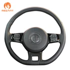 Чехол на руль автомобиля MEWANT из черной искусственной кожи для Volkswagen VW Beetle 2012 2013 2014 2015-2018 2019 и выше! 2011-2016