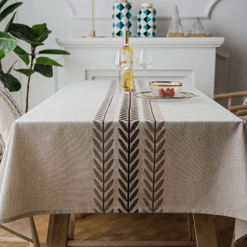 Новинка водонепроницаемая скатерть из искусственного хлопка для стола