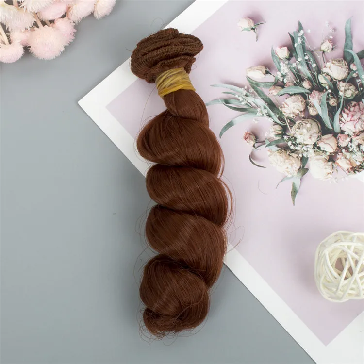 DIY кукольные парики термостойкая проволока натуральный цвет парик для кукол аксессуары