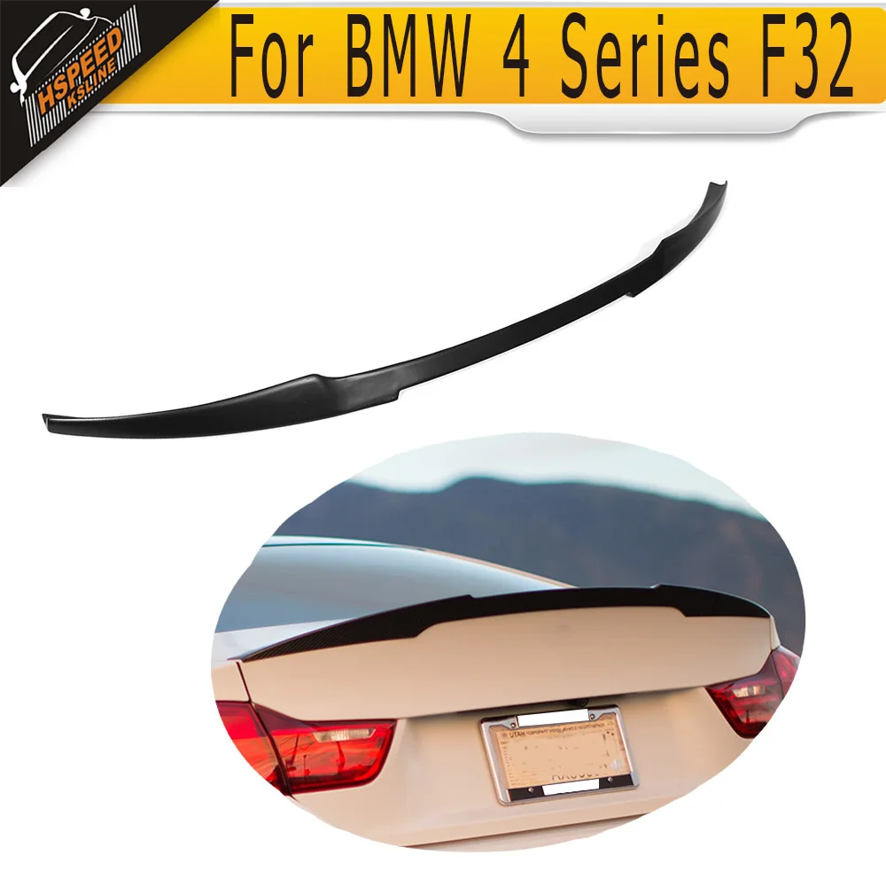 Черный FRP спойлер заднего багажника крыла для BMW серий 4 F32 F33 428i 435i xDrive Coupe 2 двери 2014