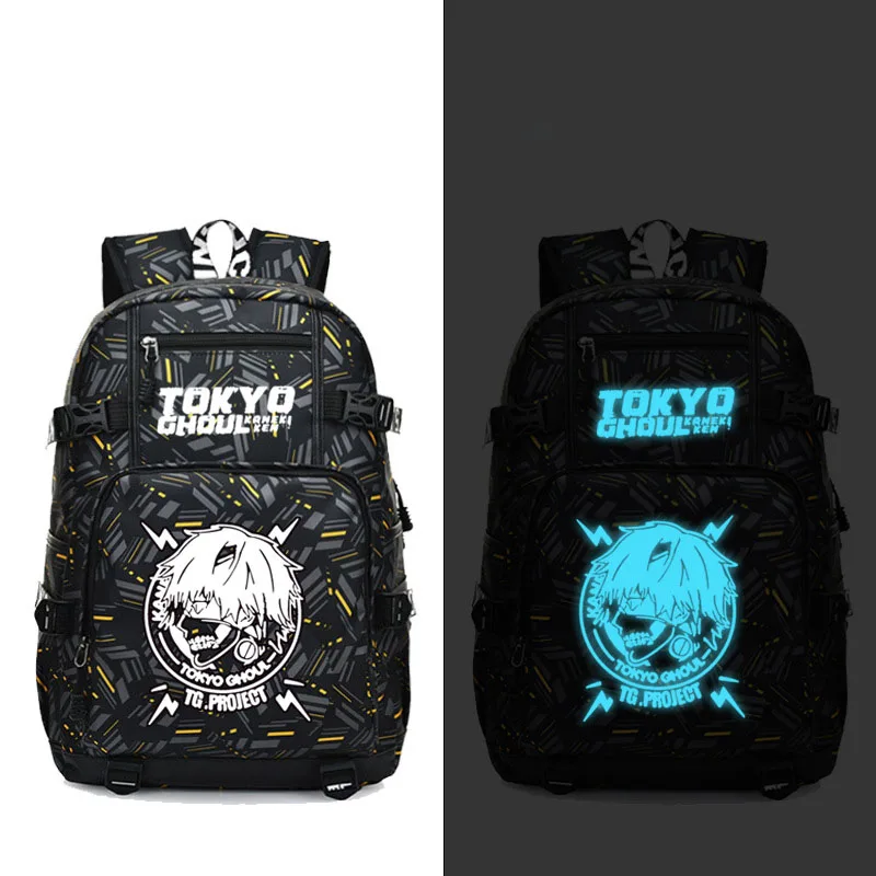 Рюкзак Tokyo Ghoul Kaneki Ken аниме модный дорожный рюкзак для ноутбука с usb портом