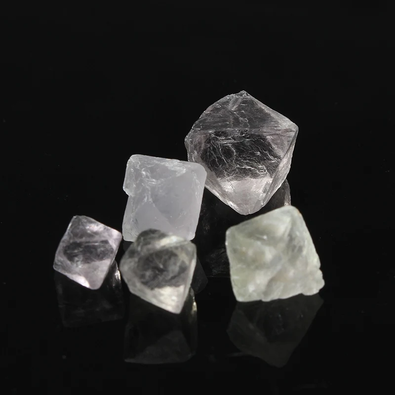 KiWarm Fashion 50g хрустальные образцы флюорит Octahedron камни лечебные Кристальные