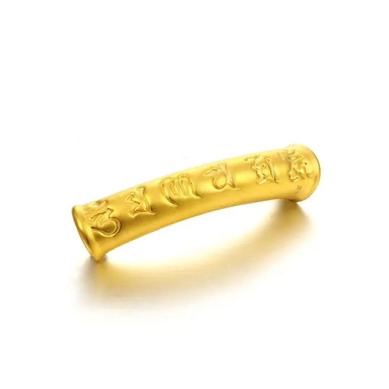 

Authentic 24k Yellow Gold Pendant 3D Bless Gents Women Pendant J.Lee