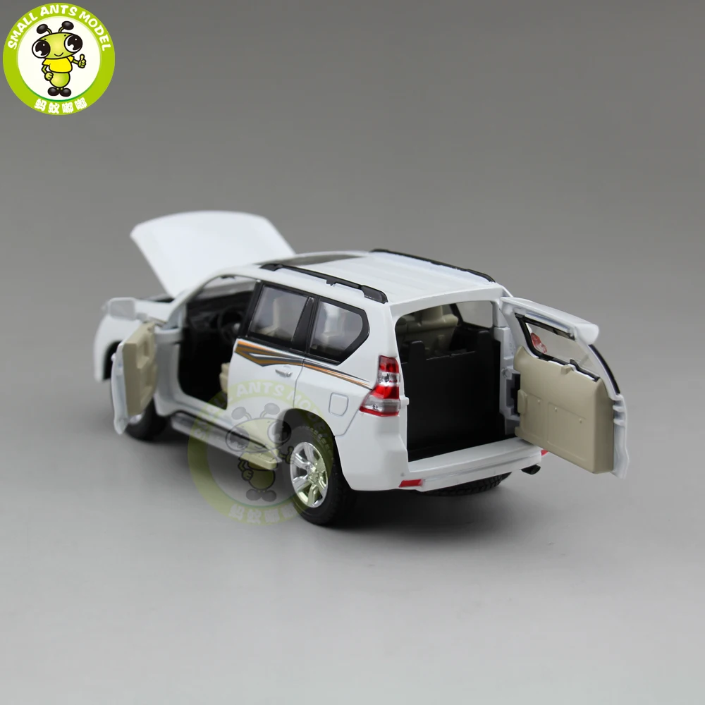 1/32 Land Cruiser Prado Diecast модель автомобиля SUV игрушки для детей дети звук освещение