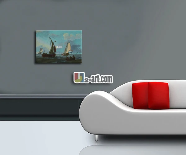 Картина из холста воспроизводящая масло с морскими принтами высокое качество