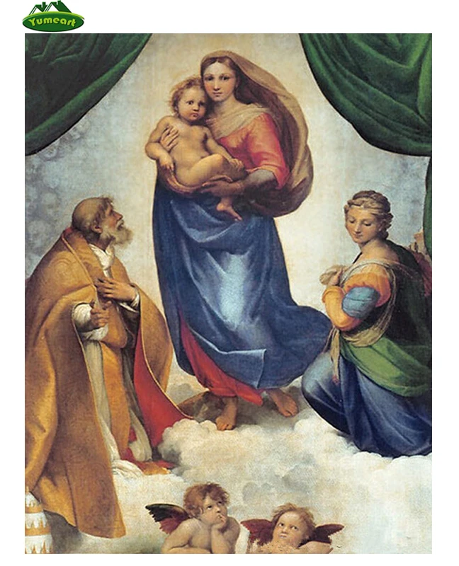 Yumeart 5D DIY Алмазная вышивка Иисусова Семья Мозаичное изображение Икона Искусство с радиоиглой Работа с бисером DIY Комплекты вышивки крестом.