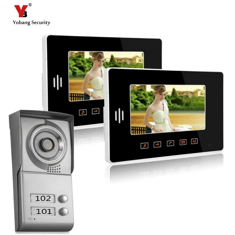 Дверной звонок Yobang для квартиры видеодомофон с камерой ночного видения 10