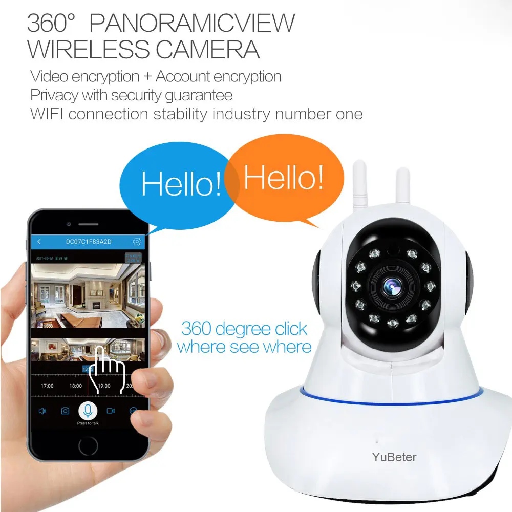YuBeter, ip-камера 1080 P, wifi, беспроводная, CCTV, камера безопасности, детский монитор, kamera, HD, офисное видеонаблюдение, ночное видение, двухстороннее аудио