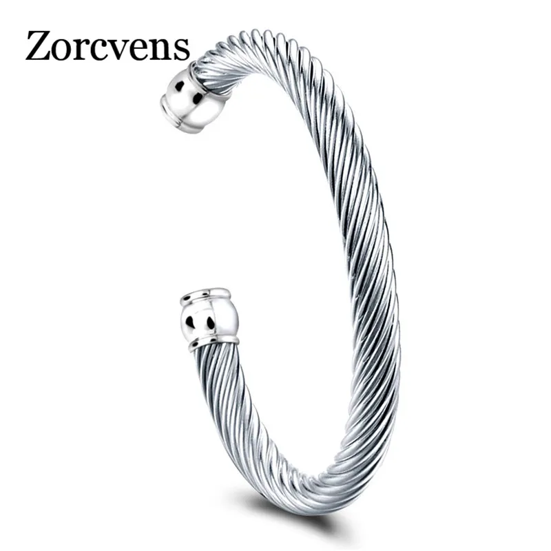 ZORCVENS брендовые Ювелирные изделия 316L браслеты из нержавеющей стали со