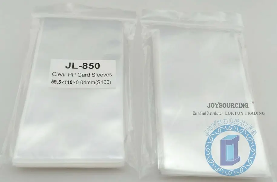 100 шт./упак. четкие карты рукава JL 850 (59.5x110 S100) для 57.5x108 мм как предательство's