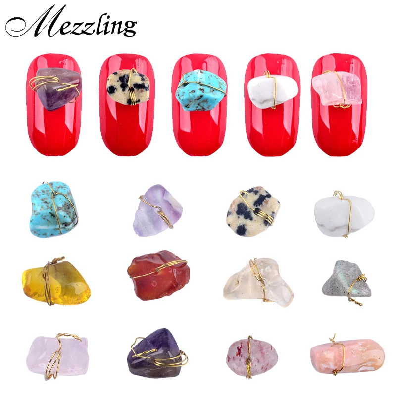 10 _ Последняя мода медный проводной натуральный камень украшения для дизайна