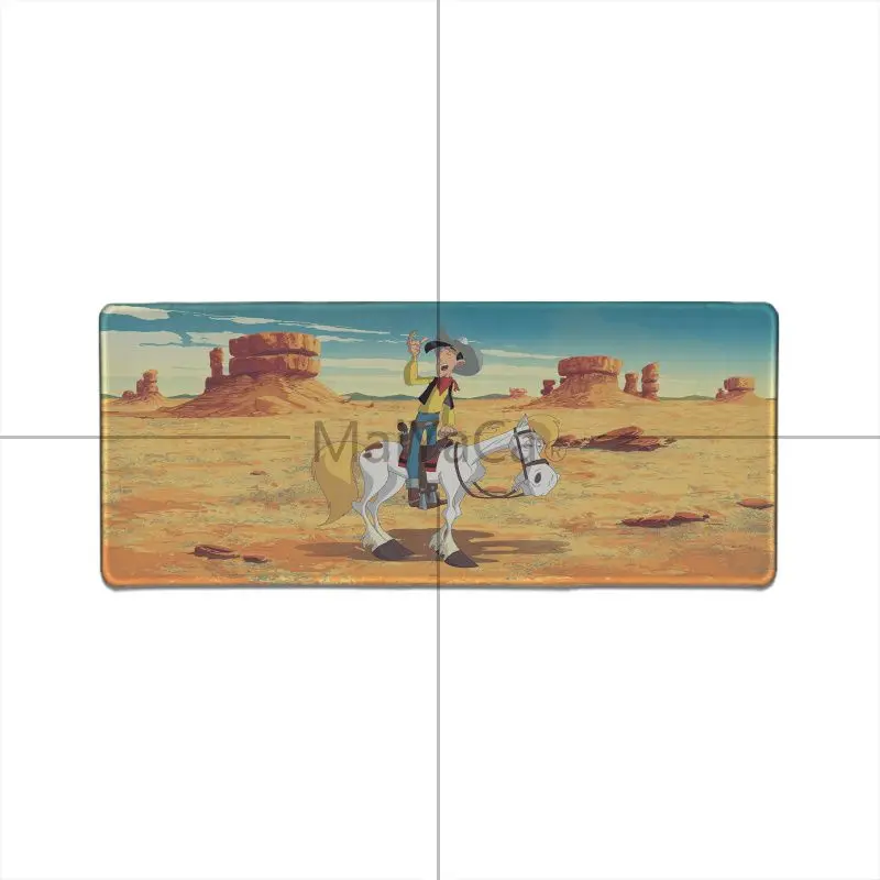 MaiYaCa Подарочный коврик для мальчика Lucky Luke геймерская игра коврик для мыши большой толстый удобный водонепроницаемый игровой резиновый коврик для мыши