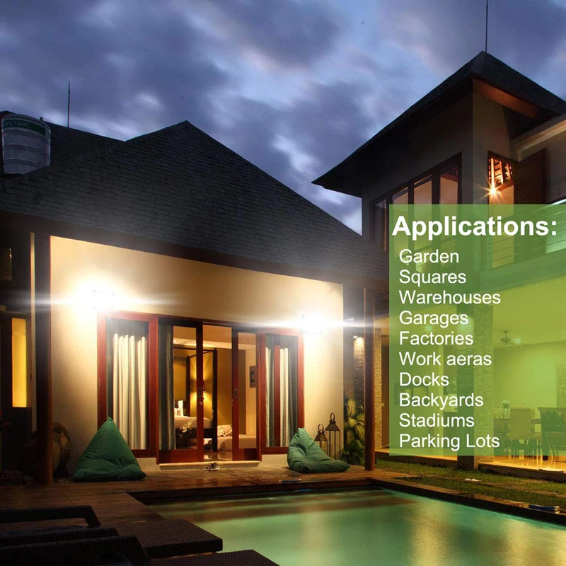 Светодиодный прожектор для улицы уличное освещение безопасности с теплым