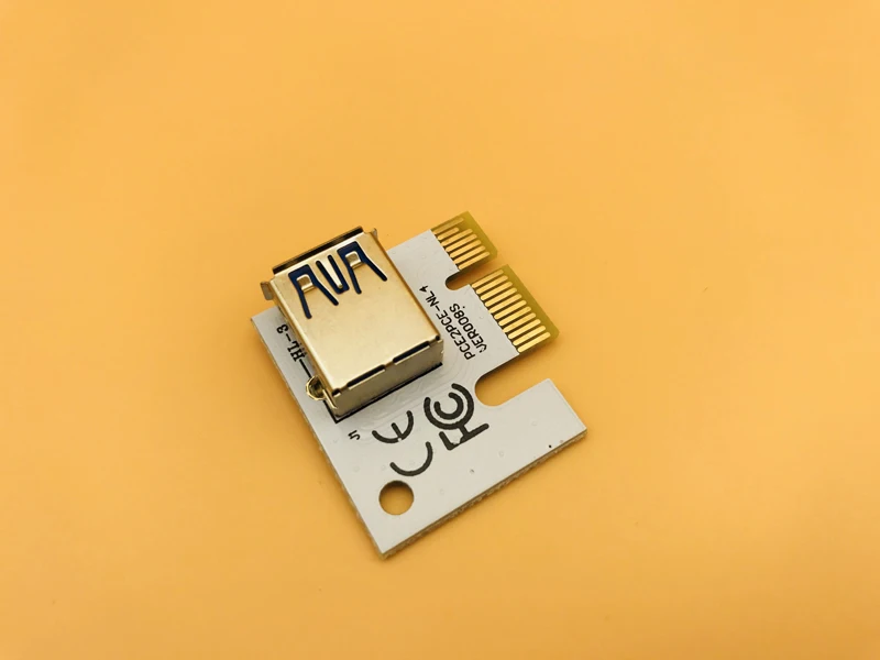 Новый Белый PCI E Riser 008 Express 1X 4x 8x 16x расширитель карта расширения 008S адаптер SATA 15pin