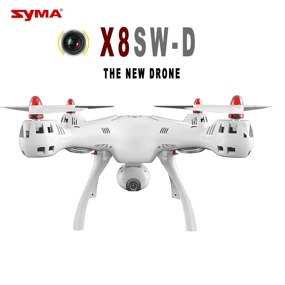 Syma X8SW-D Selfie RC Дрон с регулируемой камерой 720P WIFI FPV Квадрокоптер стабилизация