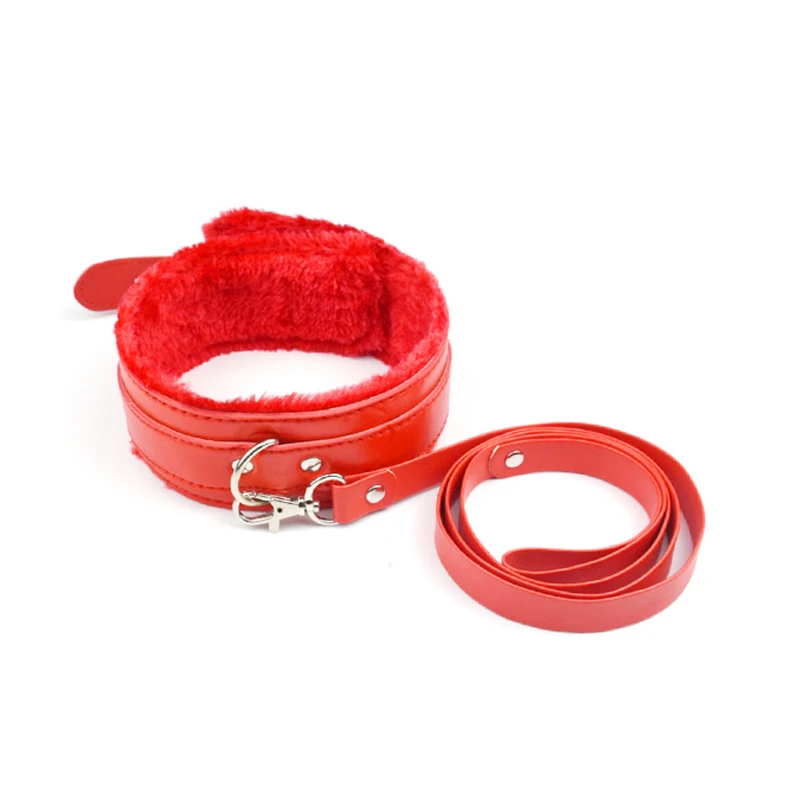 Сексуальный регулируемый искусственная кожа раб воротник с наручники БДСМ