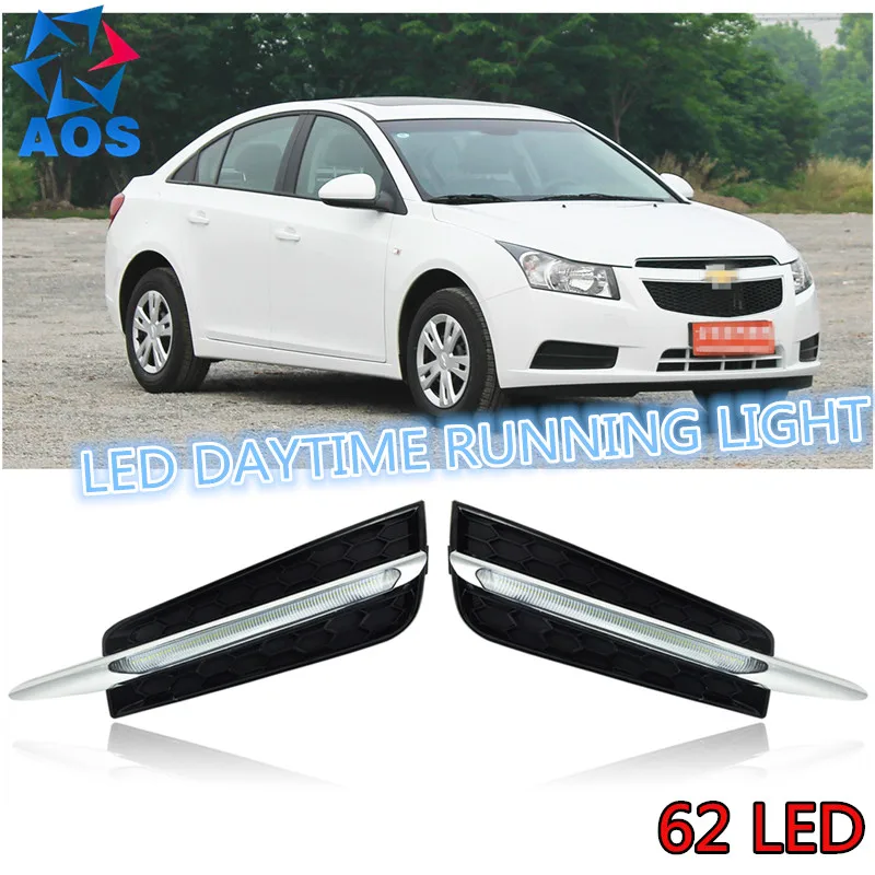 2PCs/set LED DRL car daylight drl Daytime Running Lights for Chevrolet Cruze 62 2010 2011 2012 2013 | Автомобили и мотоциклы