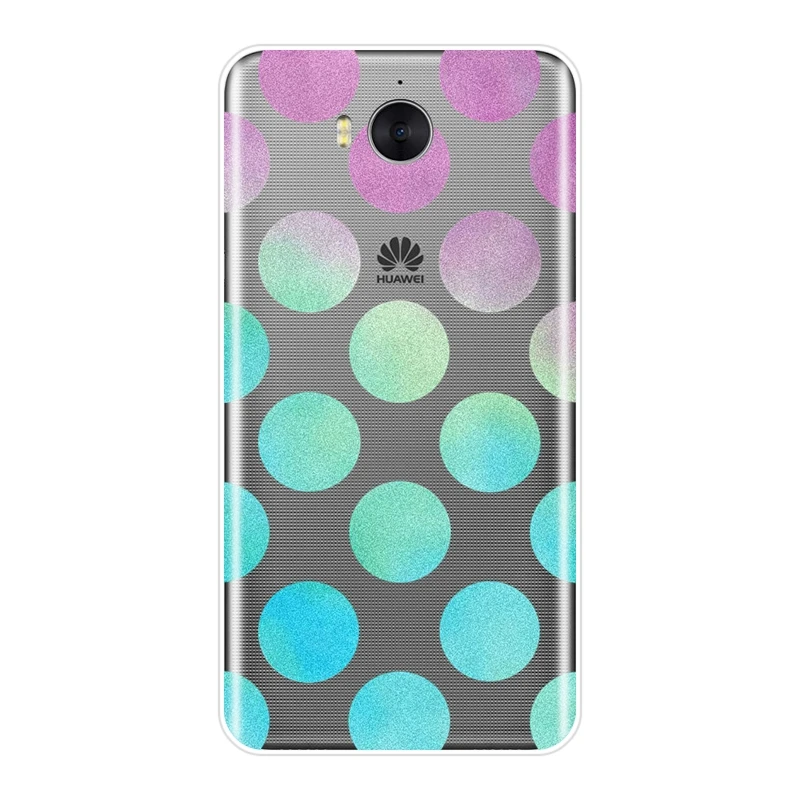 Back Cover For Huawei Y3 Y5 Y6 II Y7 Pro Red Dot White Girl Soft Phone Case Silicone Prime 2017 2018 Y9 2019 | Мобильные телефоны и