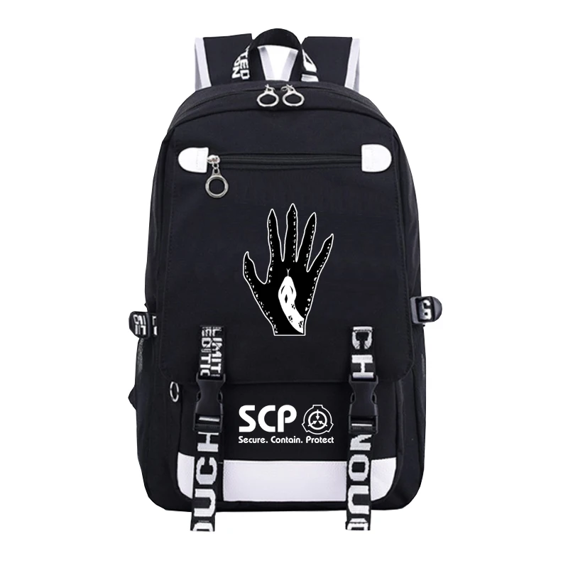 Аниме SCP рюкзаки для подростков Унисекс Большой Вместительный рюкзак аниме