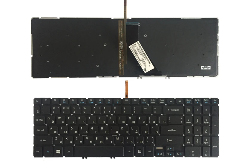 Русская клавиатура для ноутбука acer Aspire V5-552 V5-552G V5-552P V5-572 V5-572G V5-572P V5-573 V5-573G V5-573P V5-583 Подсветка ру
