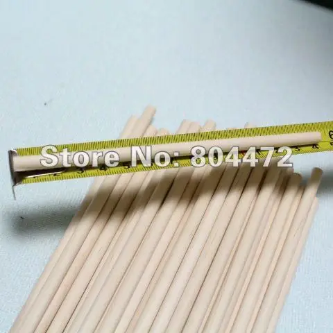 

Lot 600 Wood Popsicle Stick 1/4" by 5.5" Round Lollipop Sticks 6x140 mm Natural Birch Food Grade for Ice Cream Cake Mould