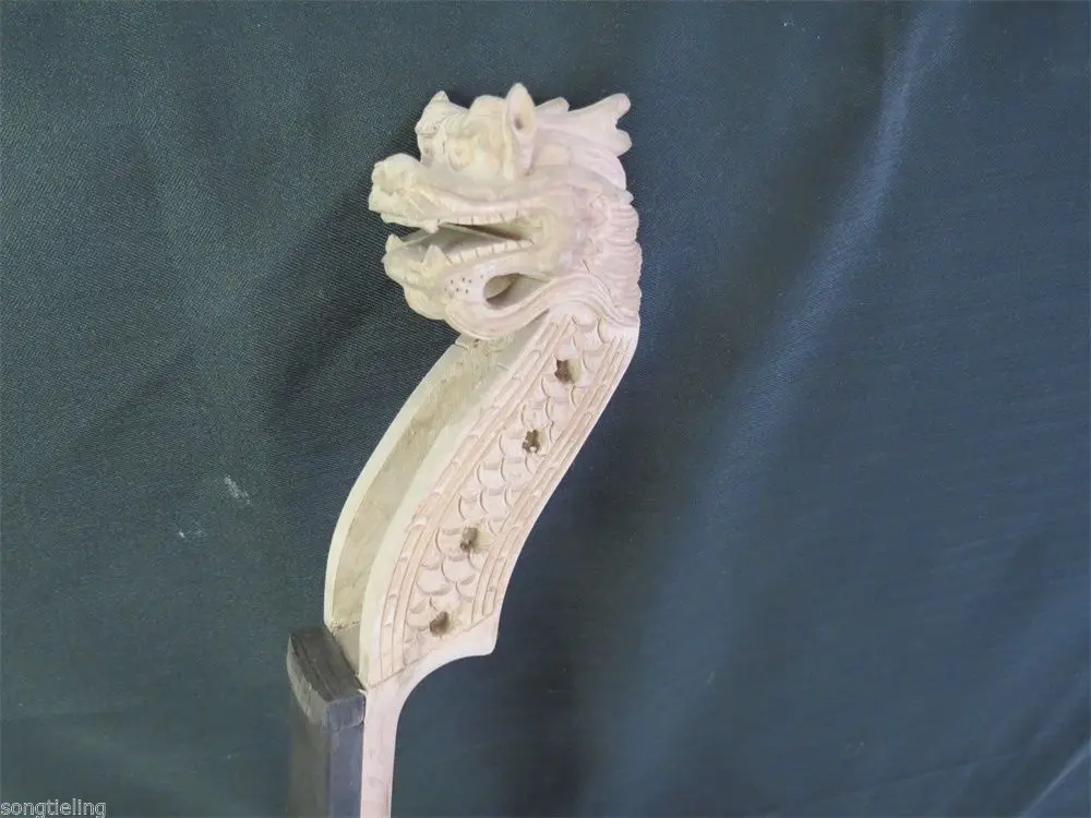 

White unfinishe carved dragon head violin 4/4,sweet tone 8370