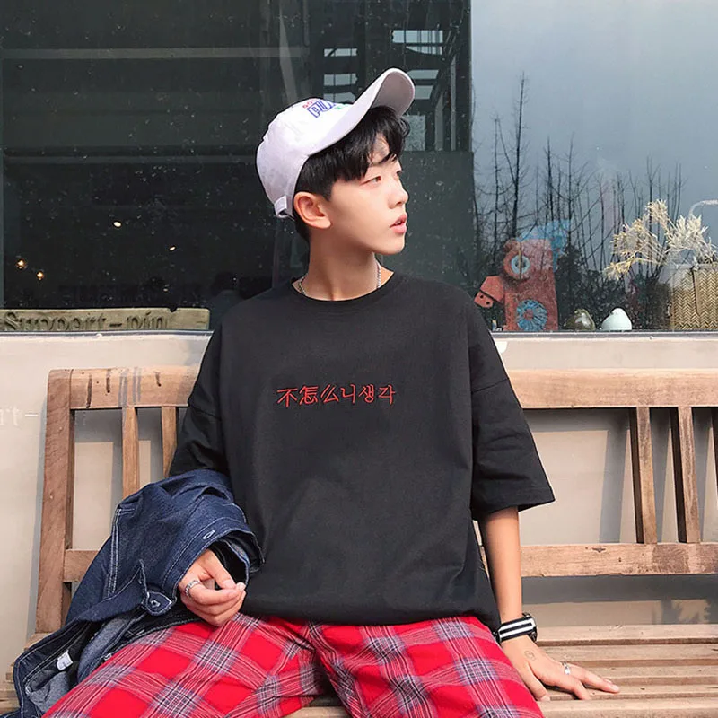 

Mens T Shirts Plus Size Cotton High Quality Loose Men Clothes Nice New Fashion Vogue Top Streetwear Hip Hop Tshirt Oneck Casual