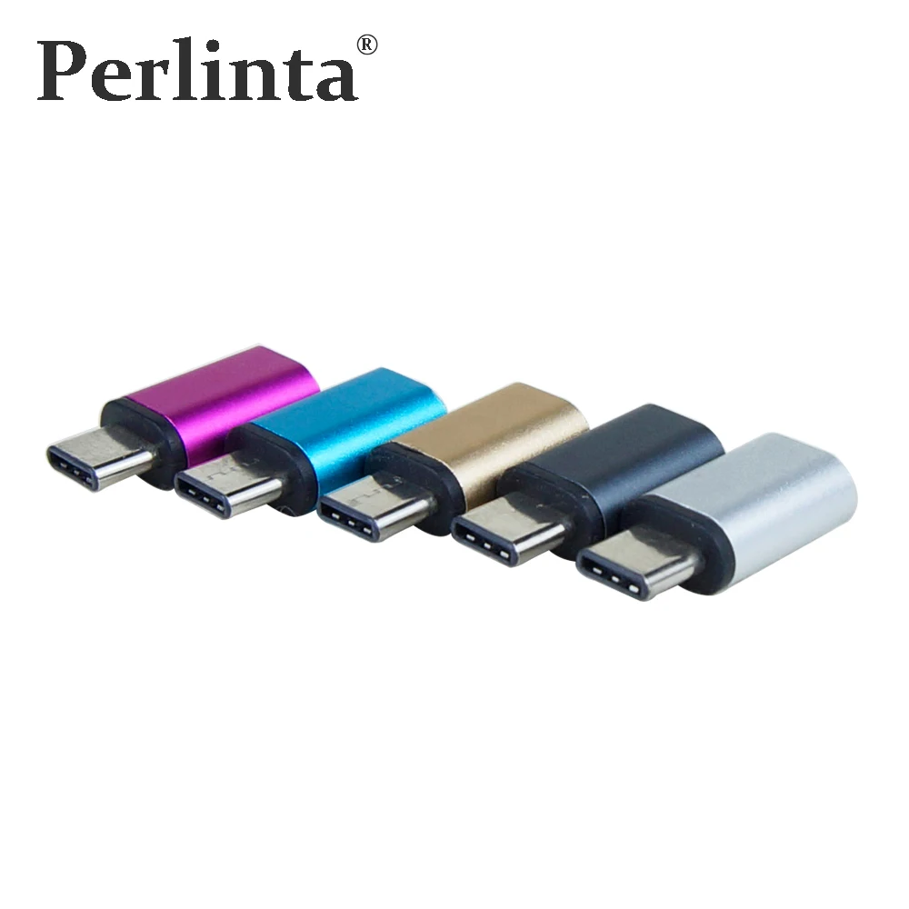 Perlinta 5 шт./пакет смешивания Цвет Тип C Мужской к разъему Micro USB3.1 для USB Женский
