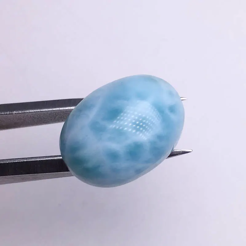 Натуральный синий драгоценный камень Larimar CSJ овальная огранка Cabochone для