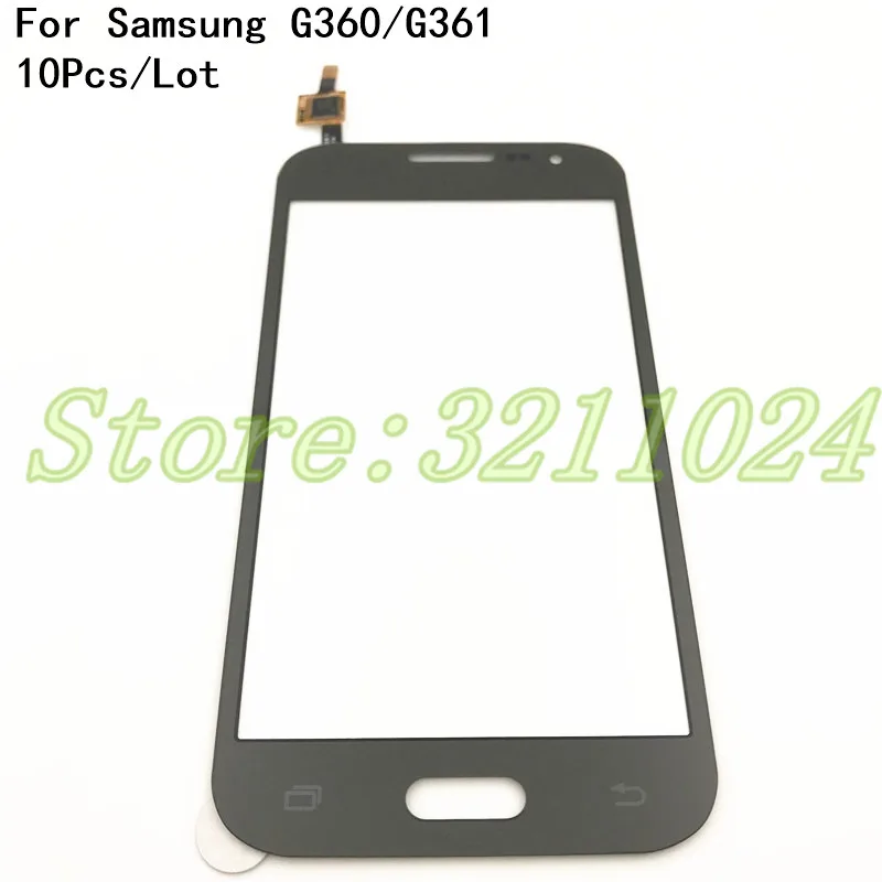 10 шт./лот сенсорный экран дигитайзер Датчик Передняя стеклянная панель объектива