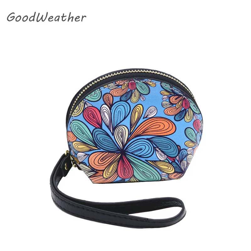 Дизайнерский женский кошелек для монет мини сумочка в форме ракушки на запястье