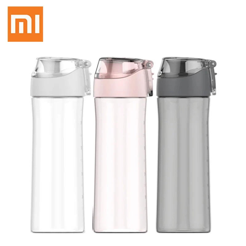 2019 Xiaomi протеиновый шейкер тритановый Пластиковый Кристалл бутылка для воды Bpa