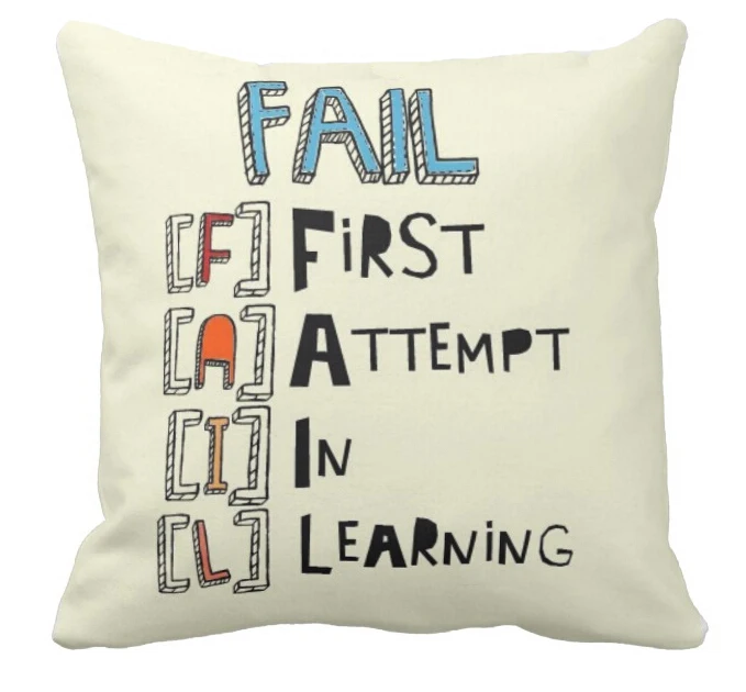 Новинка декоративная наволочка с попыткой обучения мотивируйте себя бросьте