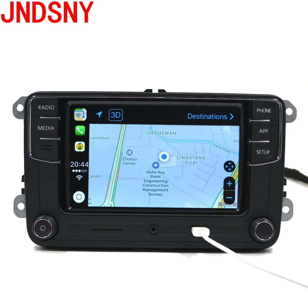 JNDSNY RCD330G CarPlay RCD330 Plus CarPlay Автомагнитола для VW Tiguan Golf 5 6 Jetta MK5 MK6 Passat Polo Touran 6RD 035 187B
