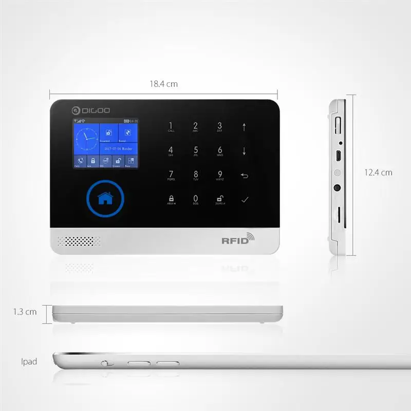 Digoo DG-HOSA 433 МГц беспроводной GSM& wifi DIY умный дом Охранная сигнализация комплекты инфракрасный датчик движения двери Магнетизм оповещения