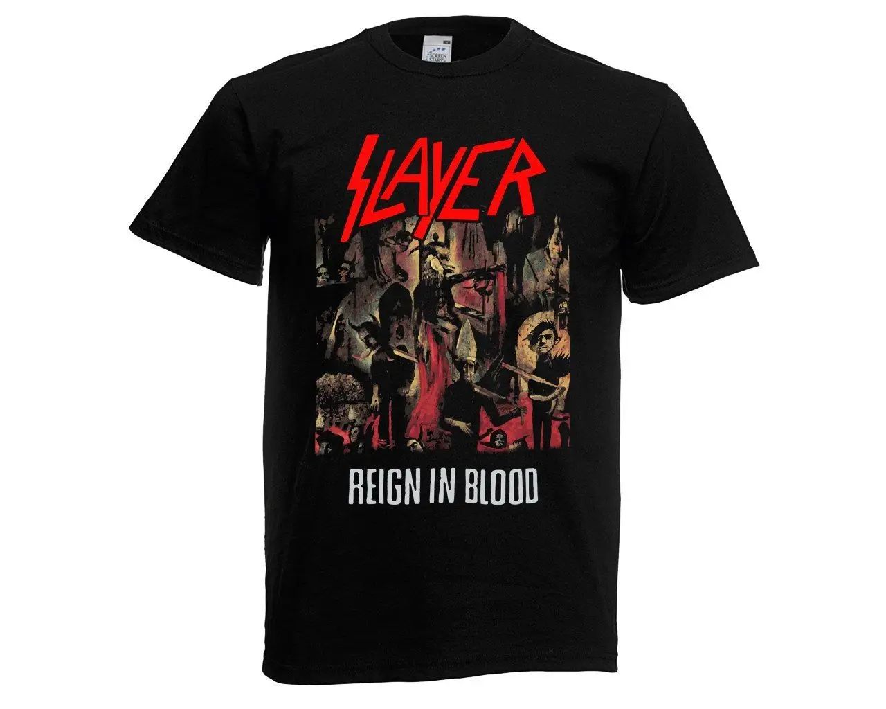 Slayer-Reign в крови футболка Новинка! Футболки мужская одежда Бесплатная доставка Топ