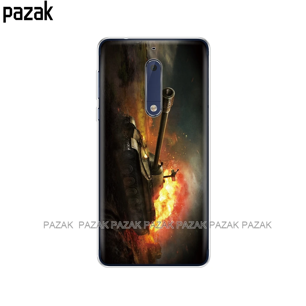 61470 Силиконовый чехол для Nokia 1, 2, 2,1, 3, 3,1, 5, 5,1 plus, чехол, мягкая задняя крышка из ТПУ для телефона, противоударный чехол, защитный бампер - Цвет: 61470