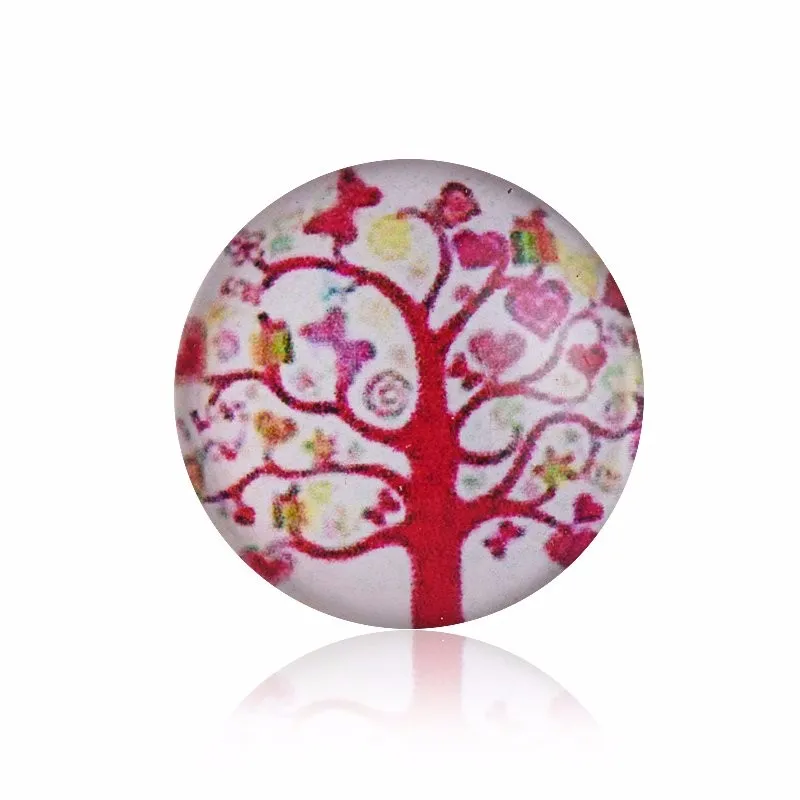 60 шт./компл. смешанные кнопки с изображением дерева жизни круглые куполообразные