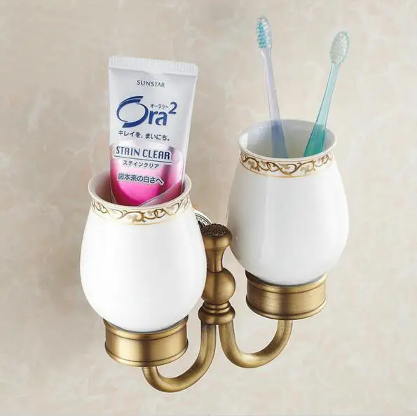 Латунный античный держатель для стакана хорошего качества держатели стаканов и